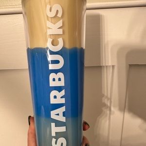 Starbucks multi colored tumbler